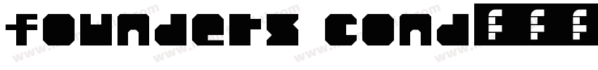 founders cond字体转换